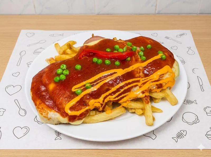Hamburguesa napolitana triple